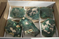 Polished One Side Polished Emerald Mtorolite Plates  x 6 From Zimbabwe