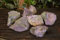 Natural Rough Stichtite Cobbed Specimens  x 6 From Barberton, South Africa - Toprock Gemstones and Minerals 