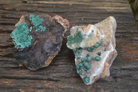 Natural Rare Ball Malachite On Drusy Quartz & Dolomite Matrix  x 2 From Kambove, Congo - Toprock Gemstones and Minerals 