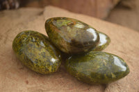 Polished Green Opal Free Forms  x 14 From Madagascar