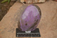 Polished Purple Stichtite & Serpentine Standing Free Forms  x 2 From Southern Africa - TopRock