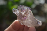 Natural Window Amethyst Crystals  x 12 From Chiredzi, Zimbabwe