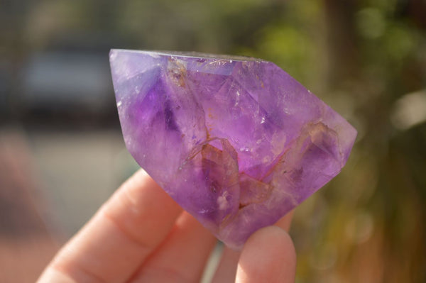 Polished Stunning Large Window Amethyst Crystals x 6 From Ankazobe, Madagascar