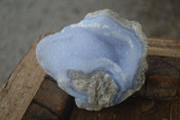 Natural Blue Lace Agate Geode Specimens  x 4 From Malawi - Toprock Gemstones and Minerals 