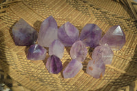 Polished Small Amethyst Points x 12 From Ankazobe, Madagascar