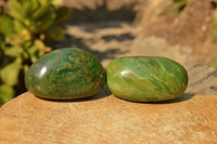 Polished Green Verdite Palm Stones & Standing Free Forms  x 6 From Zimbabwe - TopRock