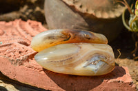 Polished Banded Dendritic Agate Standing Free Forms  x 3 From Moralambo, Madagascar - TopRock