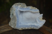 Natural Blue Lace Agate Geode Specimens  x 4 From Malawi - Toprock Gemstones and Minerals 