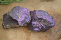 Natural Metallic Purpurite Cobbed Specimens  x 12 From Erongo, Namibia - Toprock Gemstones and Minerals 