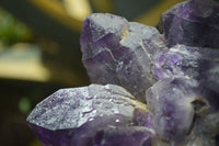 Natural Dark Purple Amethyst Clusters  x 3 From Mapatizya, Zambia - TopRock