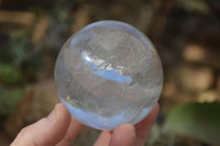 Polished Clear Quartz Crystal Balls  x 2 From Ambatondrazaka, Madagascar