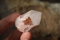 Natural Pink Hematoid Candle Quartz Crystals  x 35 From Madagascar