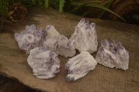 Natural Sugar Amethyst Clusters  x 6 From Solwezi, Zambia