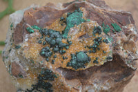 Natural Rare Ball Malachite On Drusi Quartz & Dolomite Matrix  x 2 From Kambove, Congo - Toprock Gemstones and Minerals 