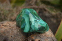 Polished Malachite Free Forms With Stunning Flower & Banding Patterns x 6 From Congo - TopRock