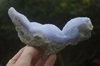 Natural Blue Lace Agate Geode Specimens  x 4 From Malawi - Toprock Gemstones and Minerals 