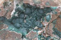 Natural Rare Ball Malachite On Drusi Quartz & Dolomite Matrix  x 2 From Kambove, Congo - Toprock Gemstones and Minerals 