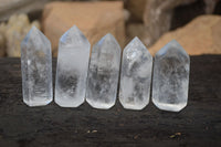 Polished Clear Quartz Crystal Points x 24 From Madagascar