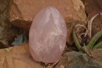 Polished Pink Rose Quartz Standing Free Forms x 2 From Ambatondrazaka, Madagascar - TopRock