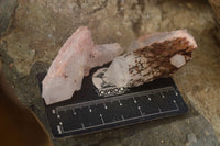 Natural Pink Hematoid Candle Quartz Crystals  x 35 From Madagascar