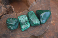 Polished Small Malachite Tumble Stones  x 38 From Congo - Toprock Gemstones and Minerals 