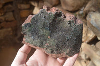 Natural Rare Libethenite Crystals With Drusy Dolomite On Banded Ironstone Matrix x 2 From Congo