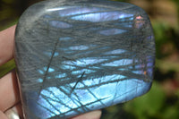 Polished Rare Purple Sunset Labradorite Standing Free Forms  x 6 From Sakoany, Madagascar - TopRock