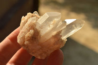 Natural Small Semi Optic Selected Quartz Crystals & Clusters  x 35 From Madagascar - TopRock