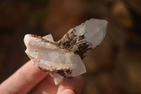 Natural Pink Hematoid Candle Quartz Crystals  x 35 From Madagascar