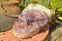 Polished Large Amethyst Agate Display Piece x 1 From Madagascar - TopRock