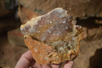 Natural Limonite Quartz Clusters x 4 From Solwezi, Zambia