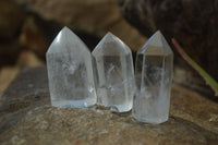 Polished Clear Quartz Crystal Points x 24 From Madagascar