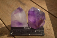 Polished Stunning Large Window Amethyst Crystals x 6 From Ankazobe, Madagascar