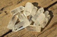 Polished Small Optic Quartz Crystals  x 35 From Madagascar - TopRock