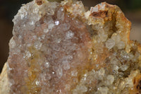 Natural Limonite Quartz Clusters x 4 From Solwezi, Zambia