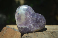 Polished Purple Lepidolite Hearts With Pink Rubellite On Some  x 6 From Madagascar - Toprock Gemstones and Minerals 