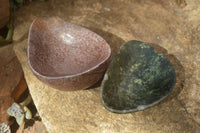 Polished Soapstone Bowls x 2 From Zimbabwe