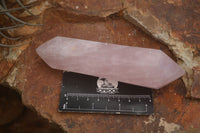 Polished Double Terminated Pink Rose Quartz Points  x 4 From Ambatondrazaka, Madagascar - TopRock