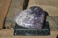 Polished Purple Lepidolite Hearts With Pink Rubellite On Some  x 6 From Madagascar - Toprock Gemstones and Minerals 