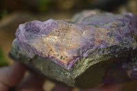 Natural Rough Stichtite & Serpentine Specimens x 2 From Barberton, South Africa