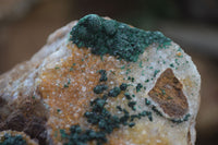 Natural Rare Ball Malachite On Drusi Quartz & Dolomite Matrix  x 2 From Kambove, Congo - Toprock Gemstones and Minerals 