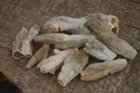 Natural Hollow Drusy Coated Calcite Pseudomorph Crystals  x 7 From Alberts Mountain, Lesotho - TopRock