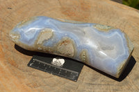 Polished Extra Large Blue Lace Agate Display Piece  x 1 From Malawi - TopRock