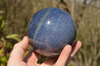 Polished Blue Lazulite Spheres  x 2 From Ambatfinhandrana, Madagascar - TopRock