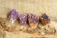 Natural Small Dark "Amethystos" Amethyst Clusters x 35 From Kwaggafontein, South Africa - TopRock