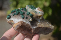 Natural Rare Ball Malachite On Drusy Quartz & Dolomite Matrix  x 2 From Kambove, Congo - Toprock Gemstones and Minerals 