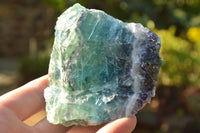 Natural Cobbed & Stone Sealed Watermelon Fluorite Pieces x 12 From Uis, Namibia - TopRock