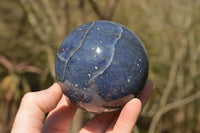 Polished Blue Lazulite Spheres  x 2 From Ambatfinhandrana, Madagascar - TopRock