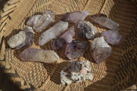 Natural Window Amethyst Crystal Specimens  x 12 From Chiredzi, Zimbabwe