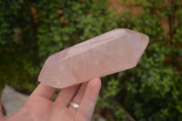 Polished Double Terminated Pink Rose Quartz Points  x 4 From Ambatondrazaka, Madagascar - TopRock